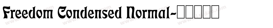 Freedom Condensed Normal字体转换